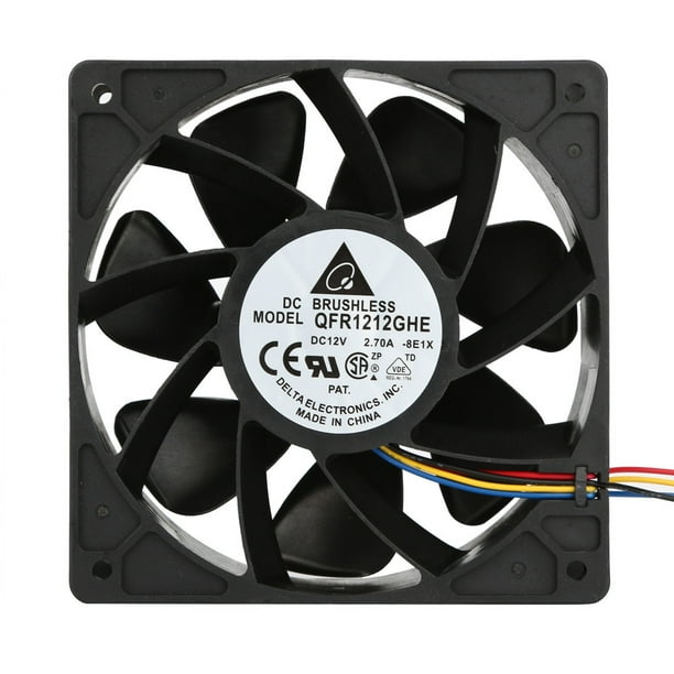Double Ball Bearing 4-Wire 4-Pin Connector Bitmain Fan Maserfaliw Miner Cooling Fan 4500RPM 120mm Replacement for Antminer S7 S9 250CFM Double Ball Bearing 4-Wire 4-Pin Connector Bitmain Fan Maserfaliw Miner Cooling Fan 4500RPM 120mm Replacement for Antminer S7 S9 250CFM